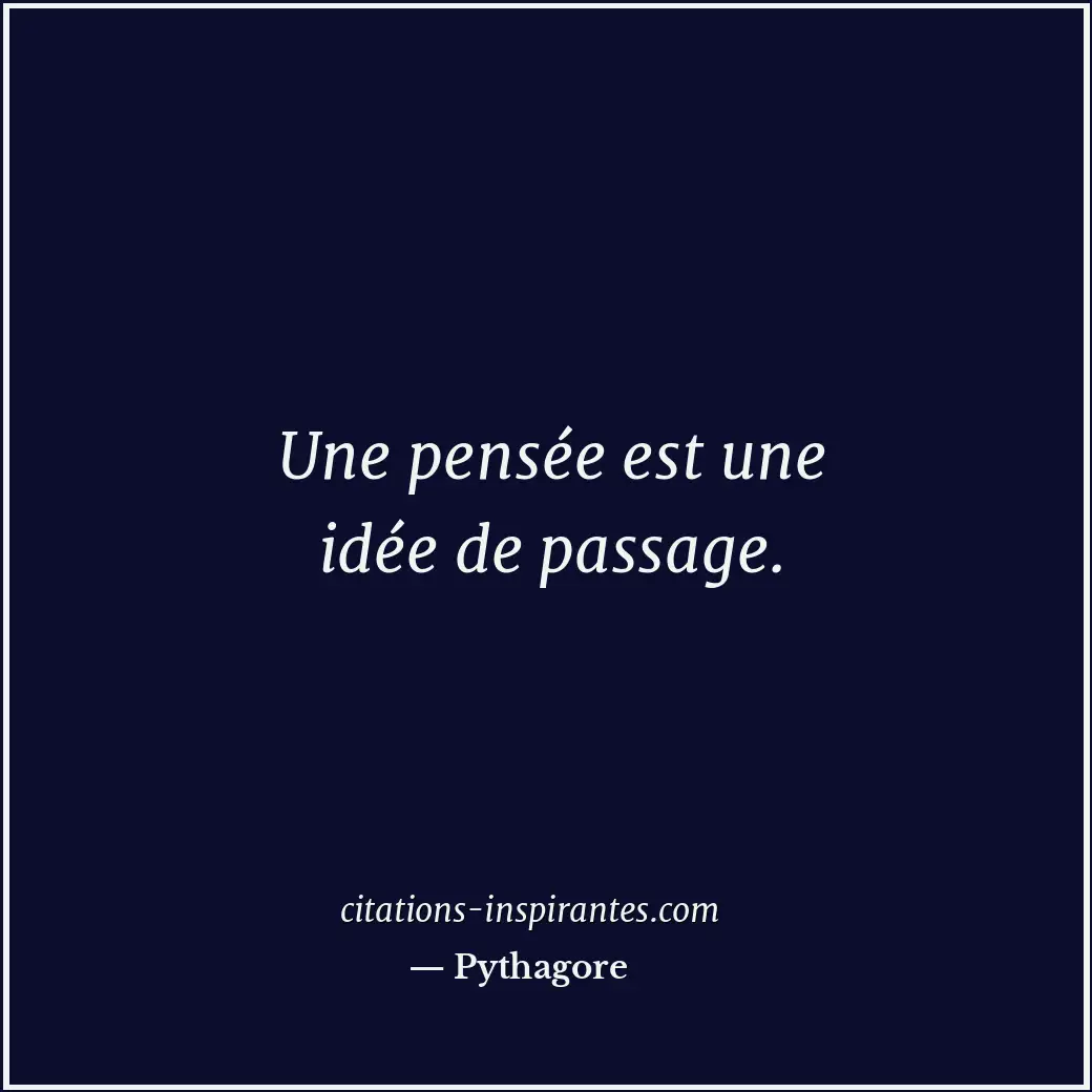 Citation de Pythagore