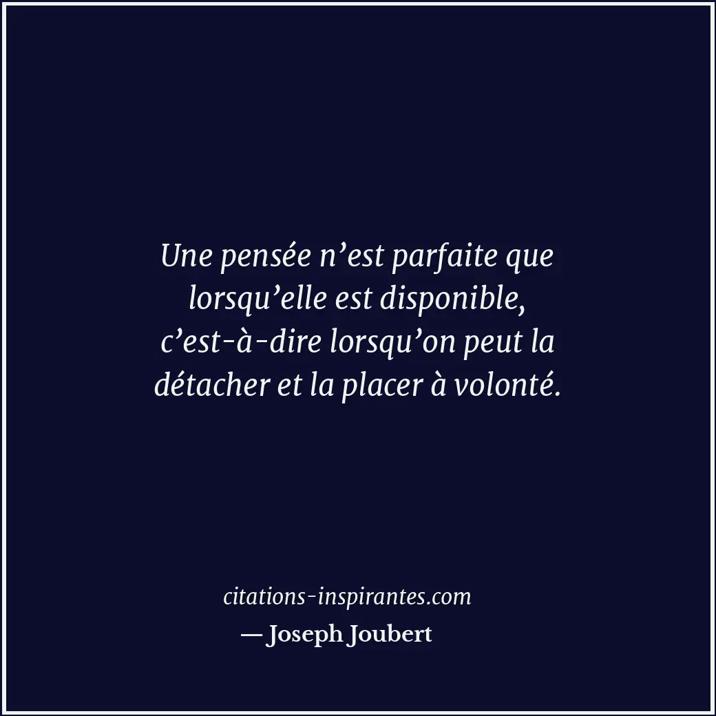 Citation de Joseph Joubert
