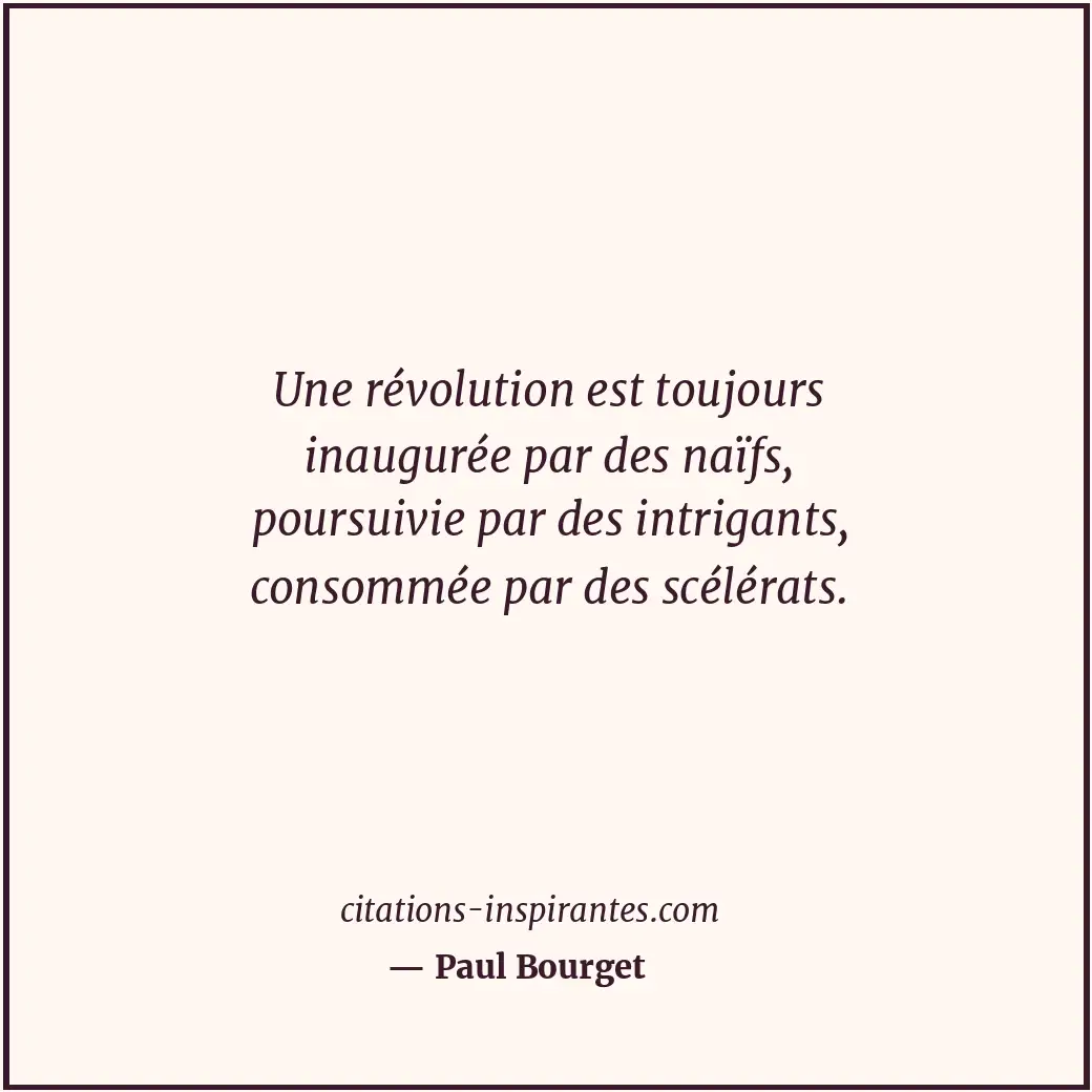 Citation de Paul Bourget
