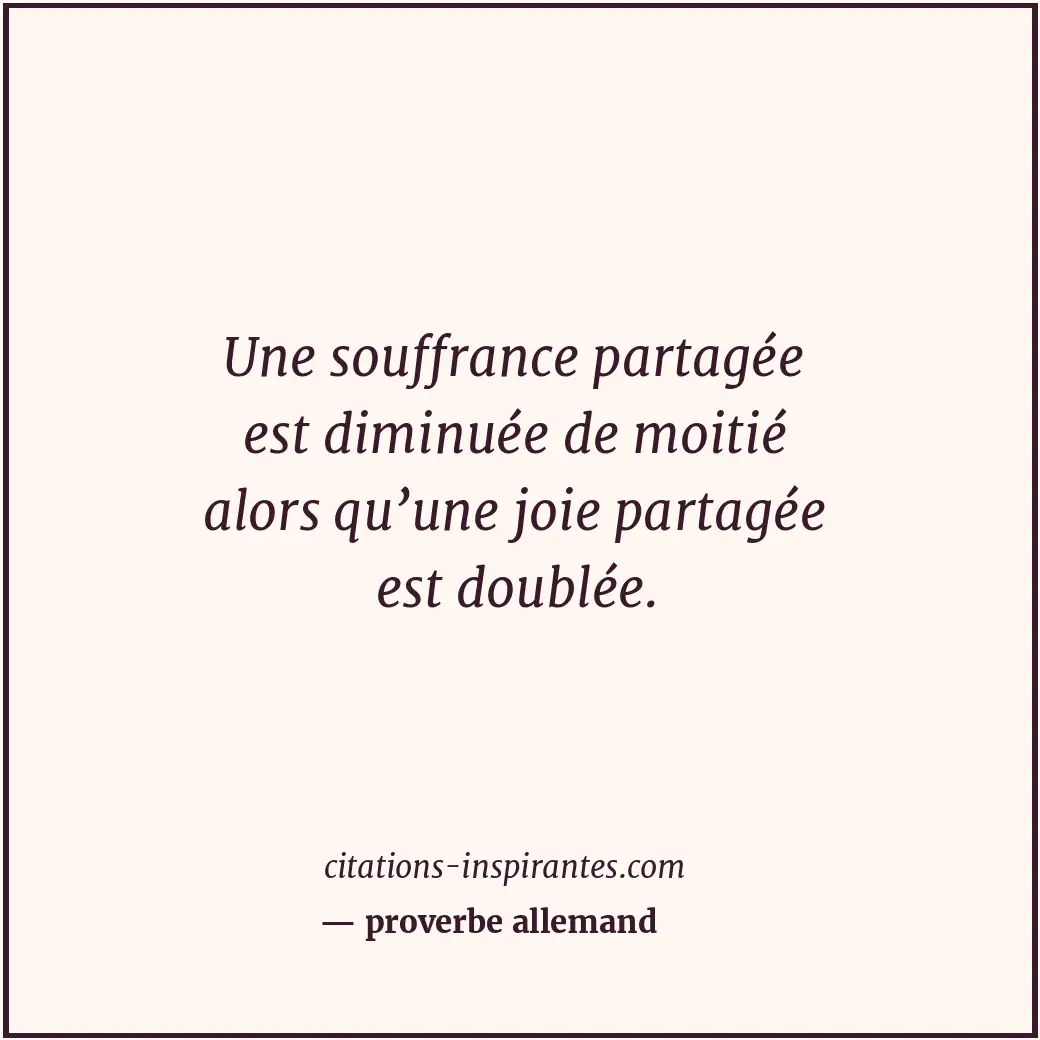 Citation de proverbe allemand