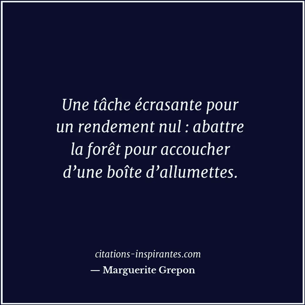 Citation de Marguerite Grepon