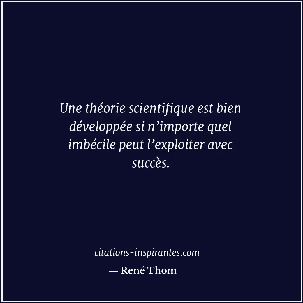 Citation de René Thom