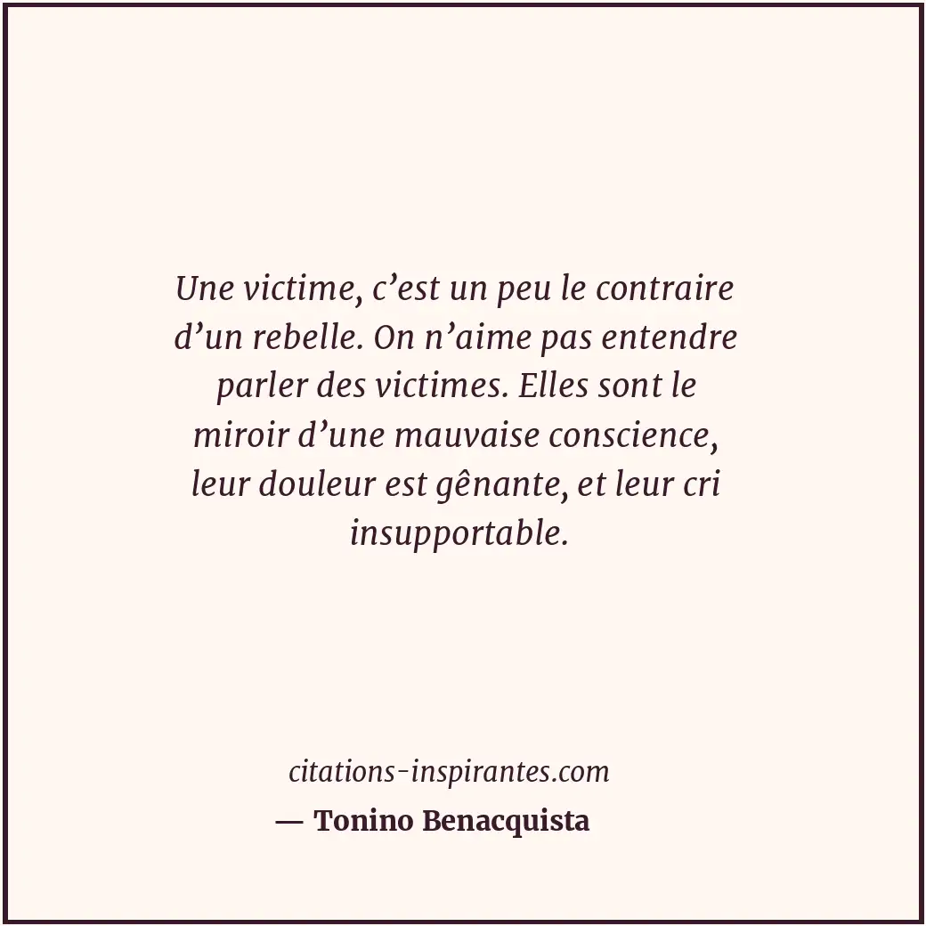 Citation de Tonino Benacquista
