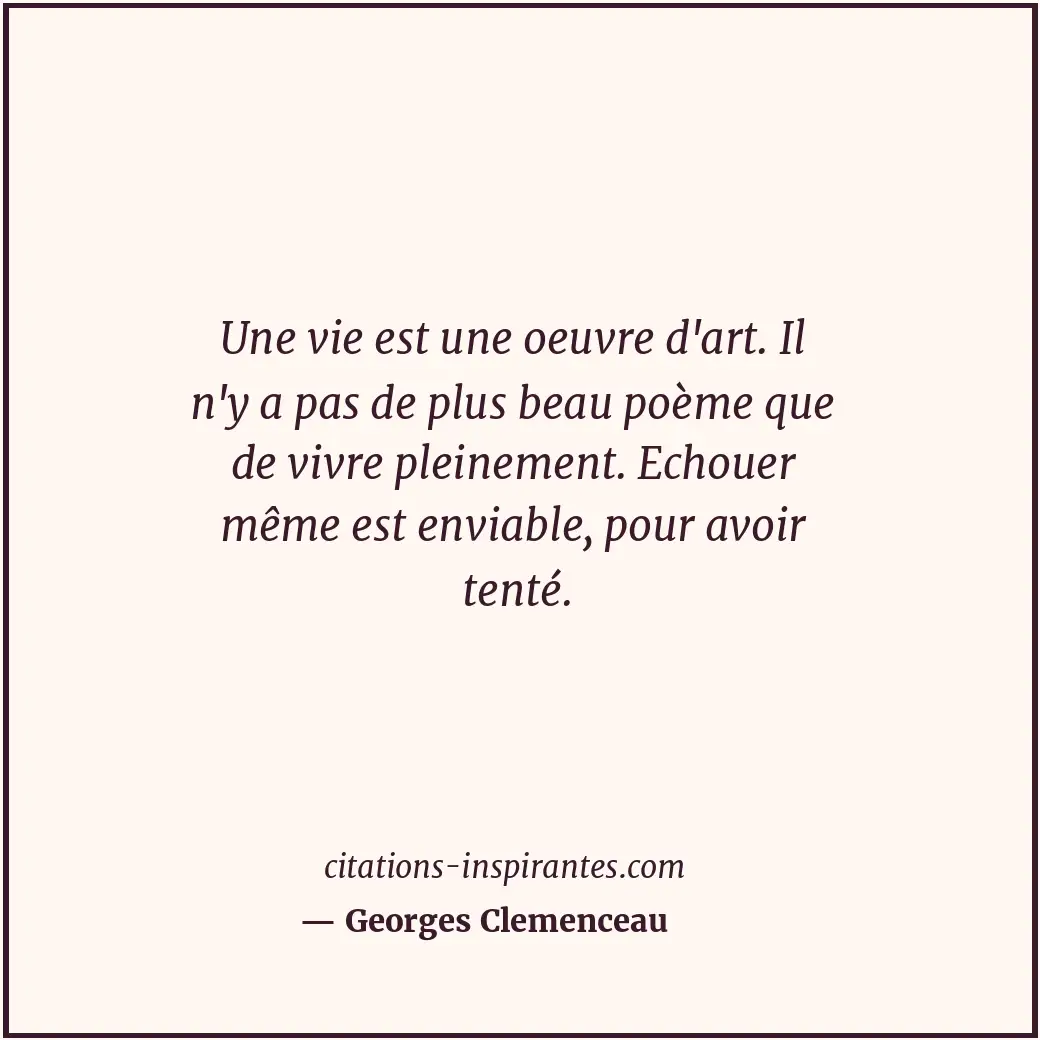 Citation de Georges Clemenceau