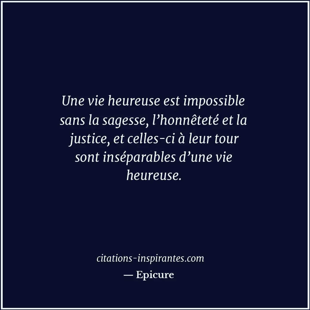 Citation de Epicure