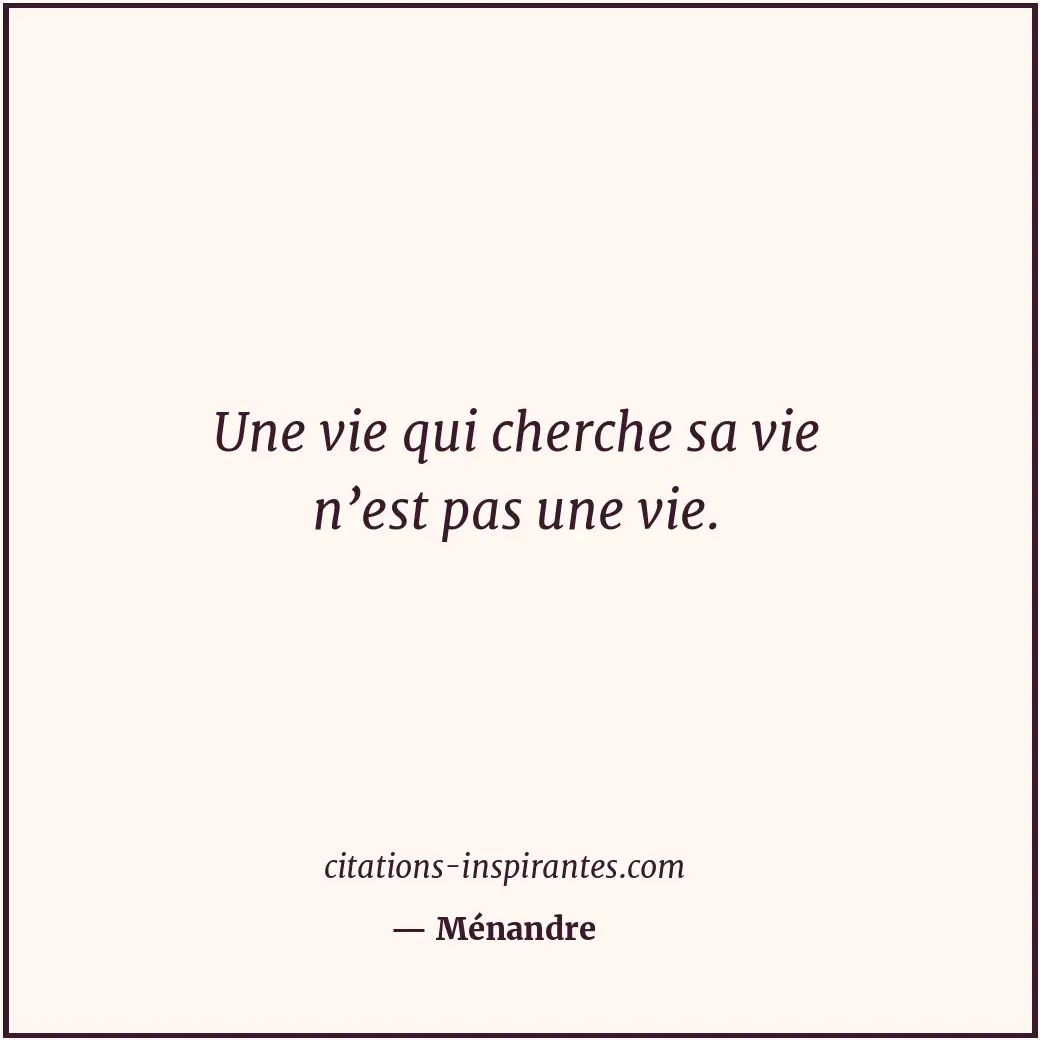 Citation de Ménandre