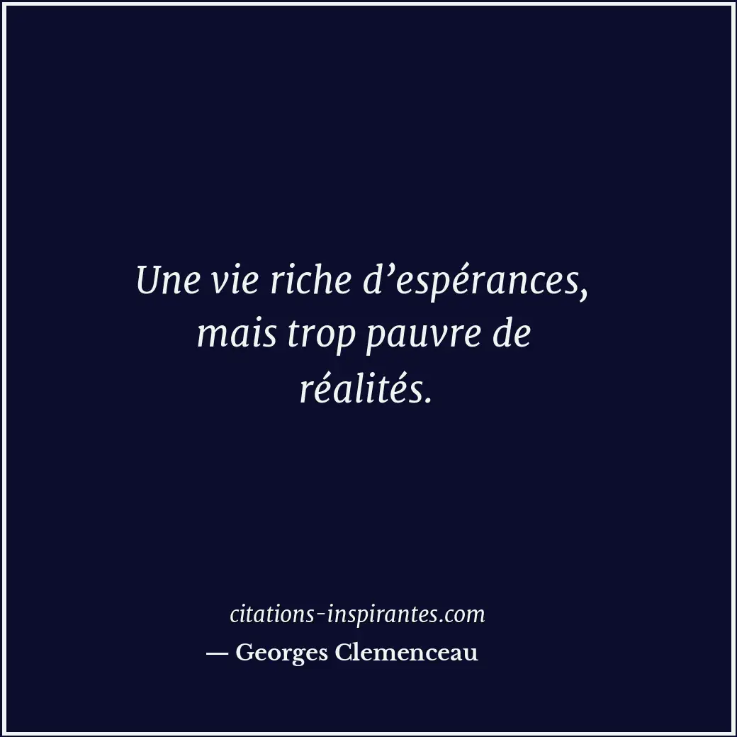 Citation de Georges Clemenceau
