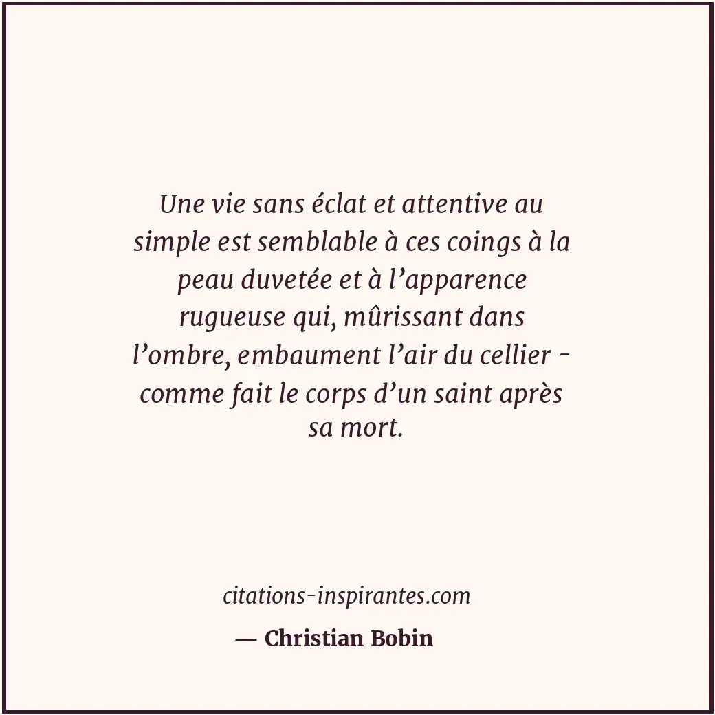 Citation de Christian Bobin