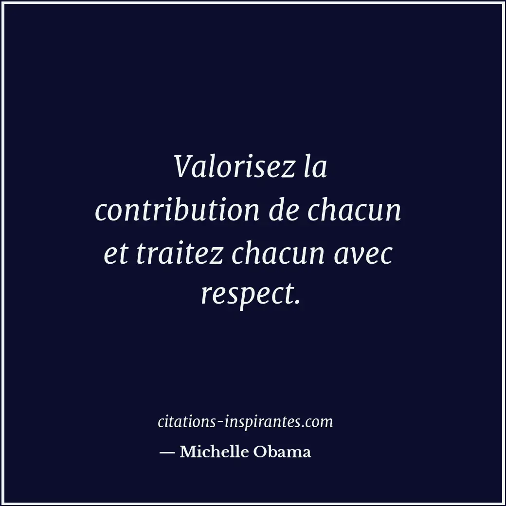 Citation de Michelle Obama
