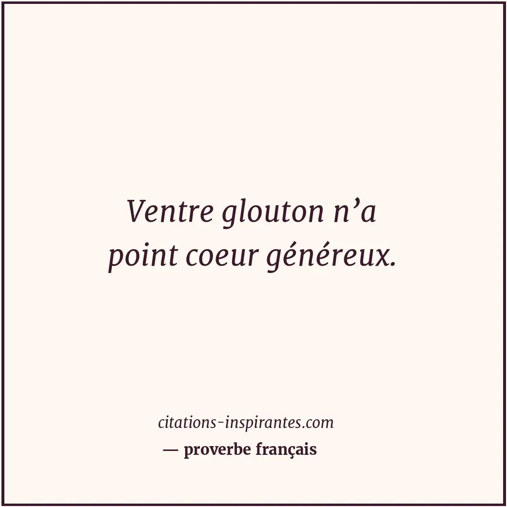 Citation de proverbe français