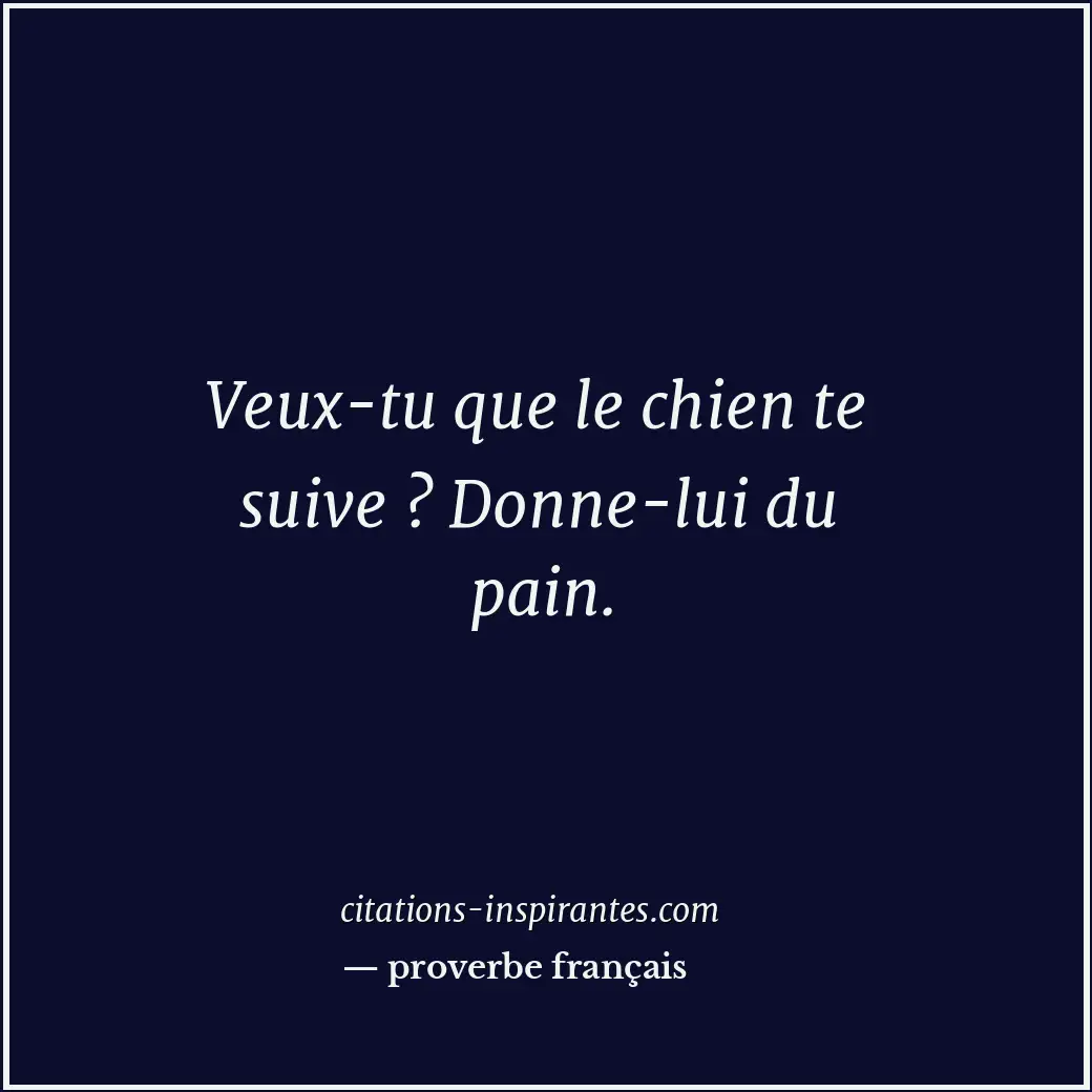 Citation de proverbe français