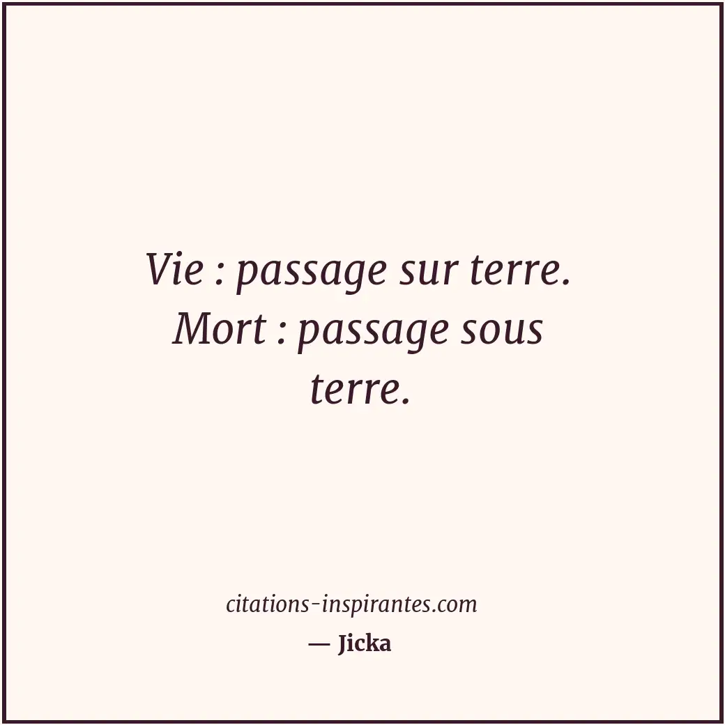 Citation de Jicka