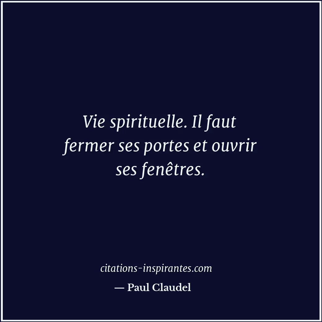 Citation de Paul Claudel