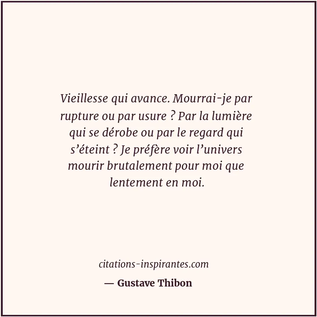 Citation de Gustave Thibon
