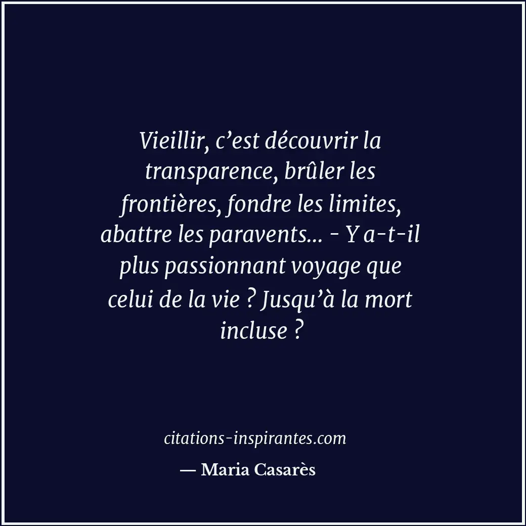 Citation de Maria Casarès