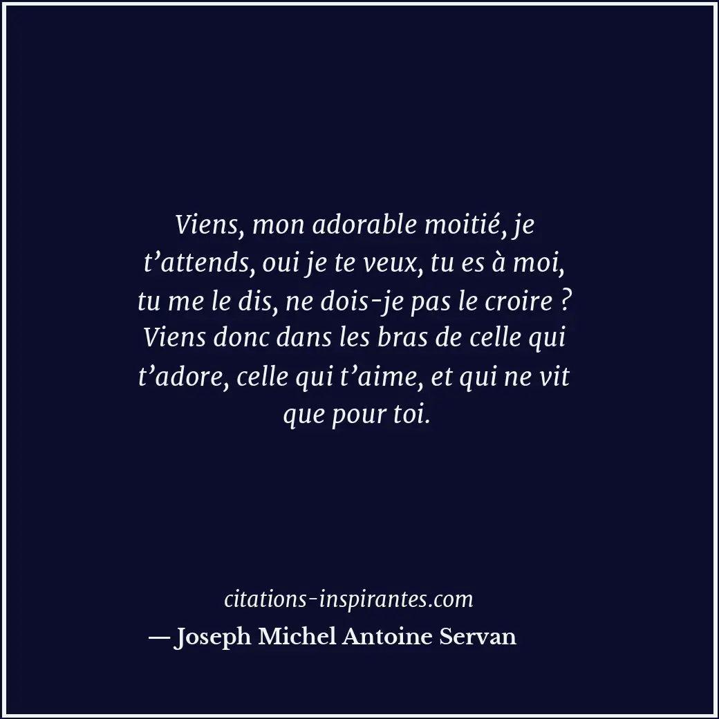Citation de Joseph Michel Antoine Servan