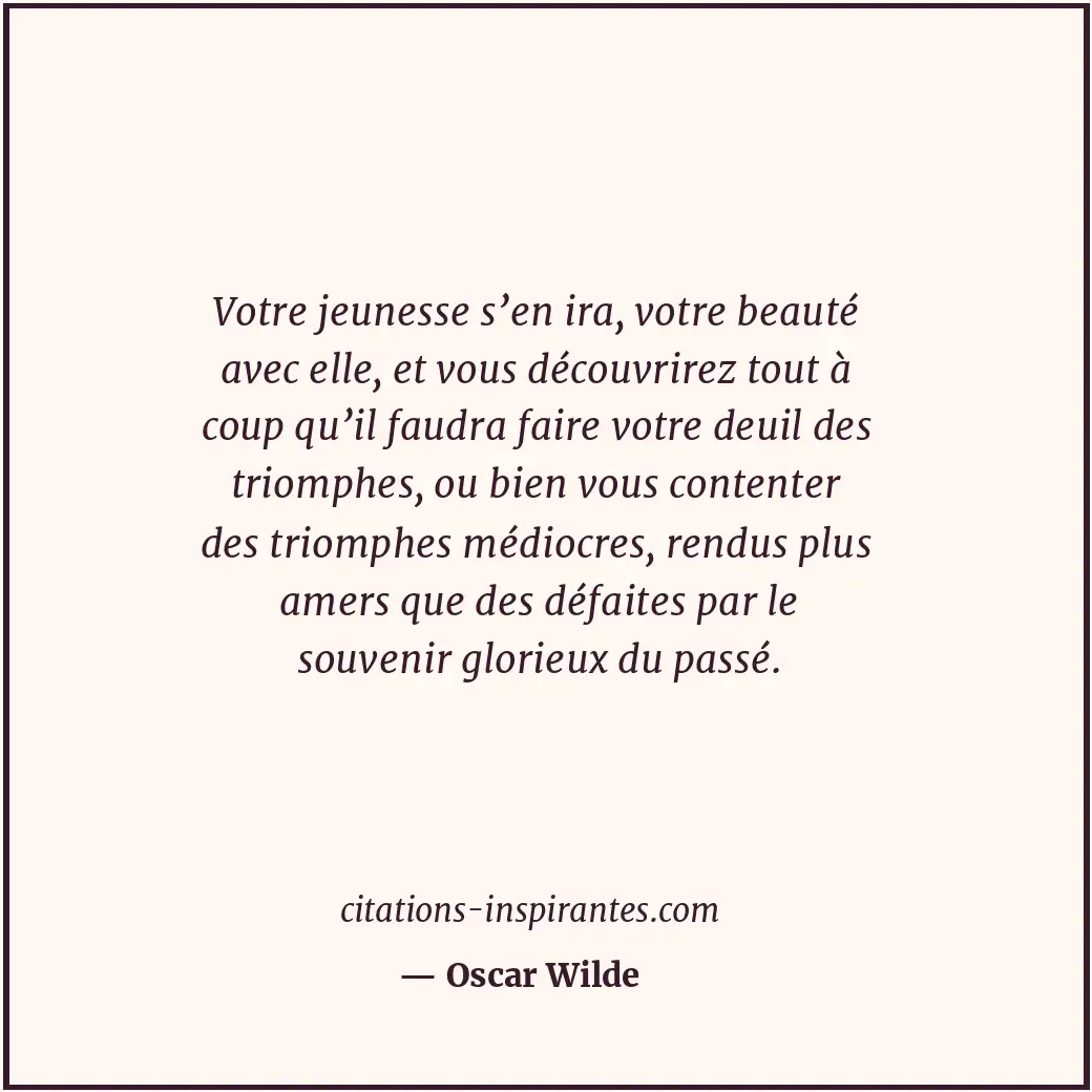 Citation de Oscar Wilde