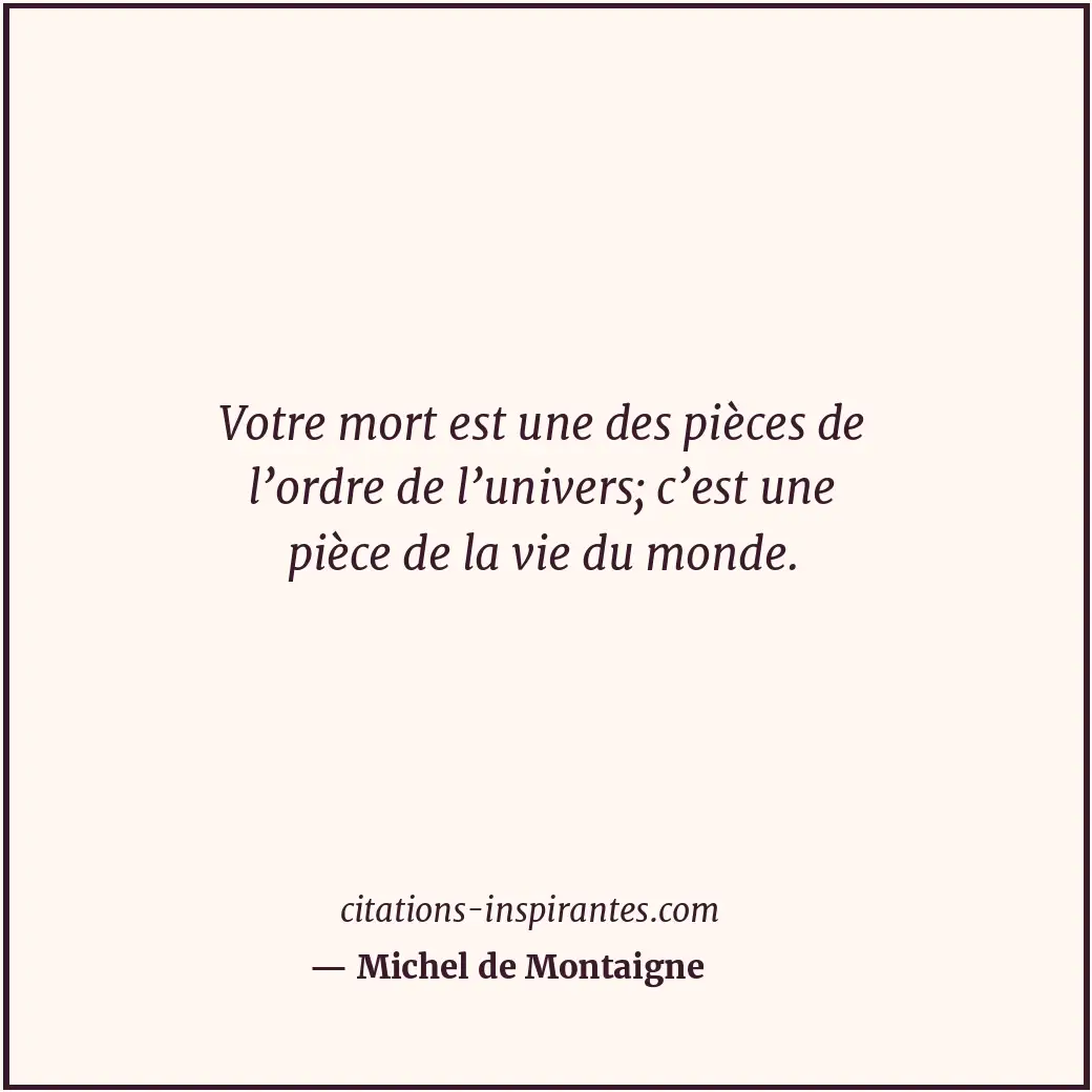 Citation de Michel de Montaigne