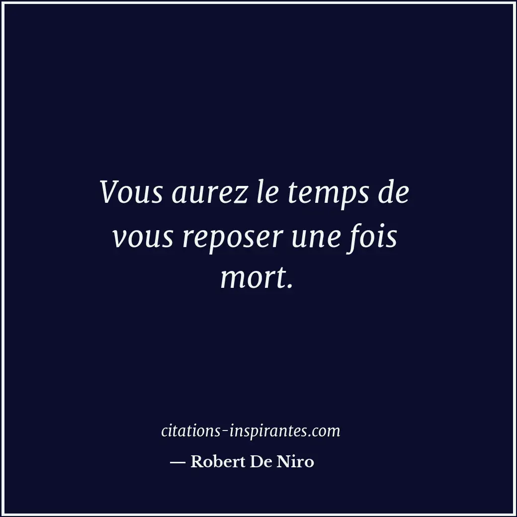 Citation de Robert De Niro