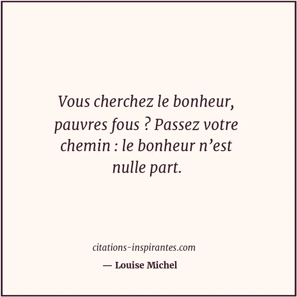 Citation de Louise Michel