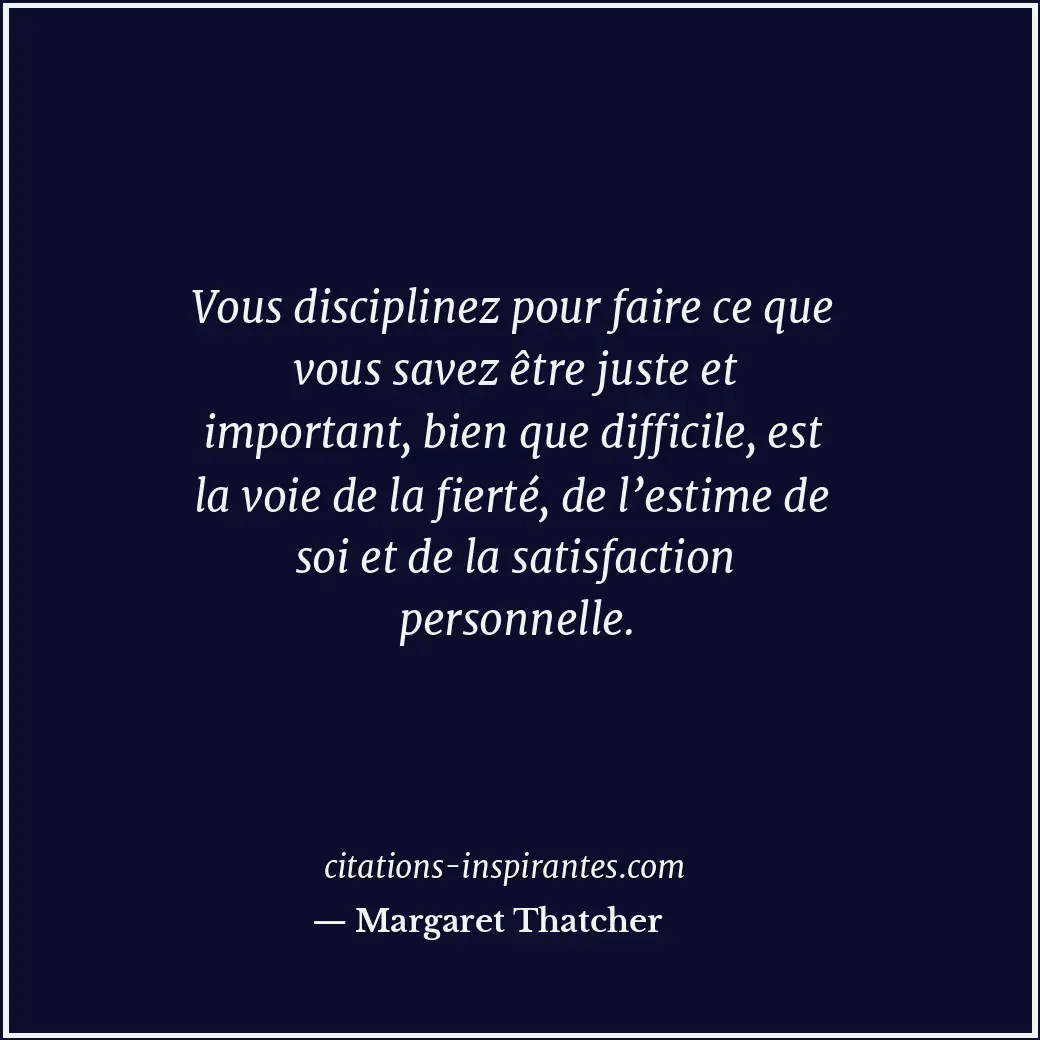 Citation de Margaret Thatcher
