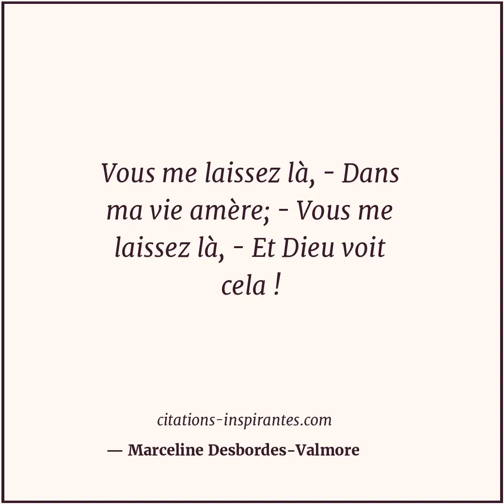 Citation de Marceline Desbordes-Valmore