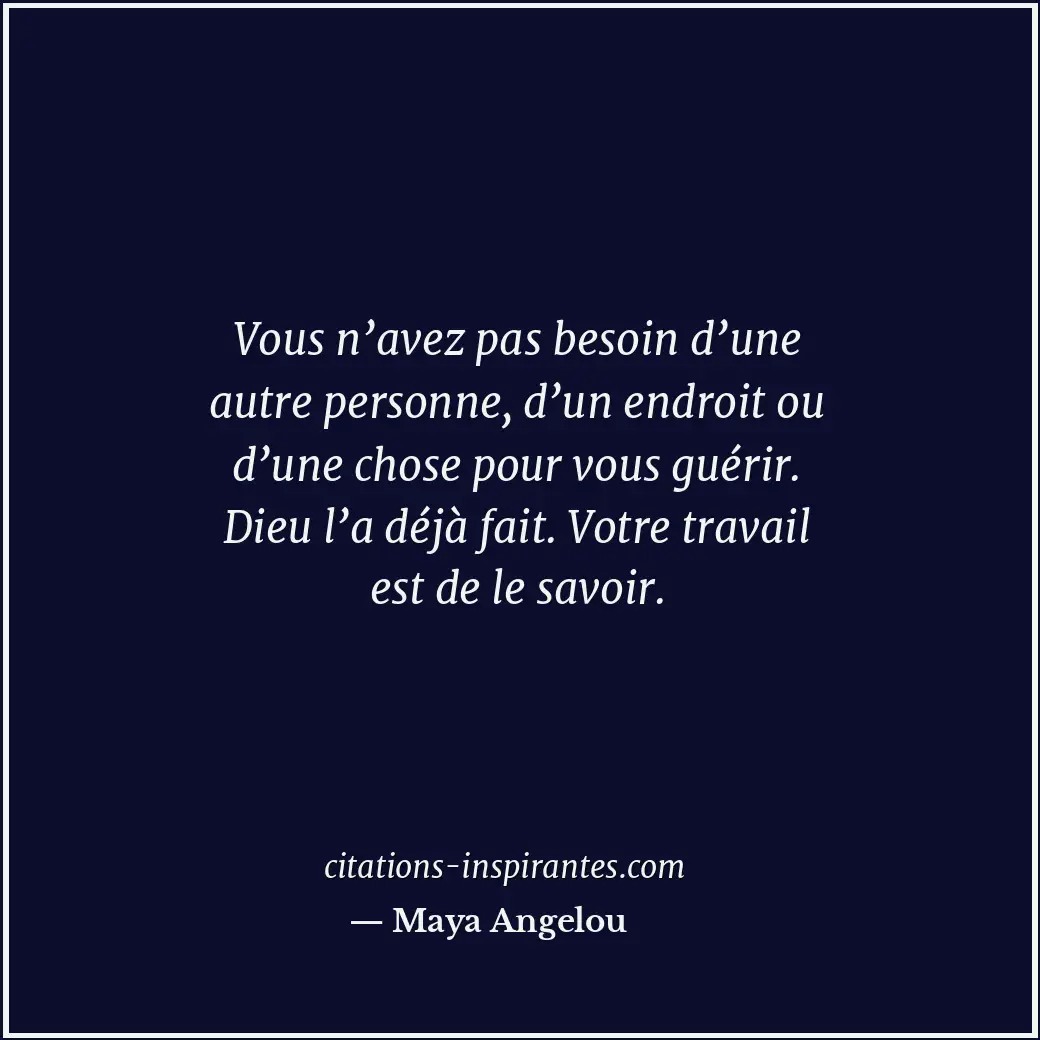 Citation de Maya Angelou
