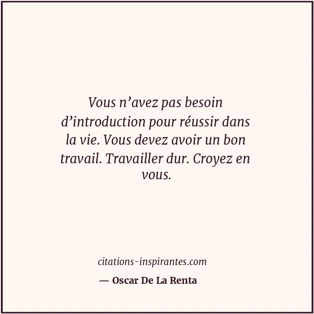 Citation de Oscar De La Renta