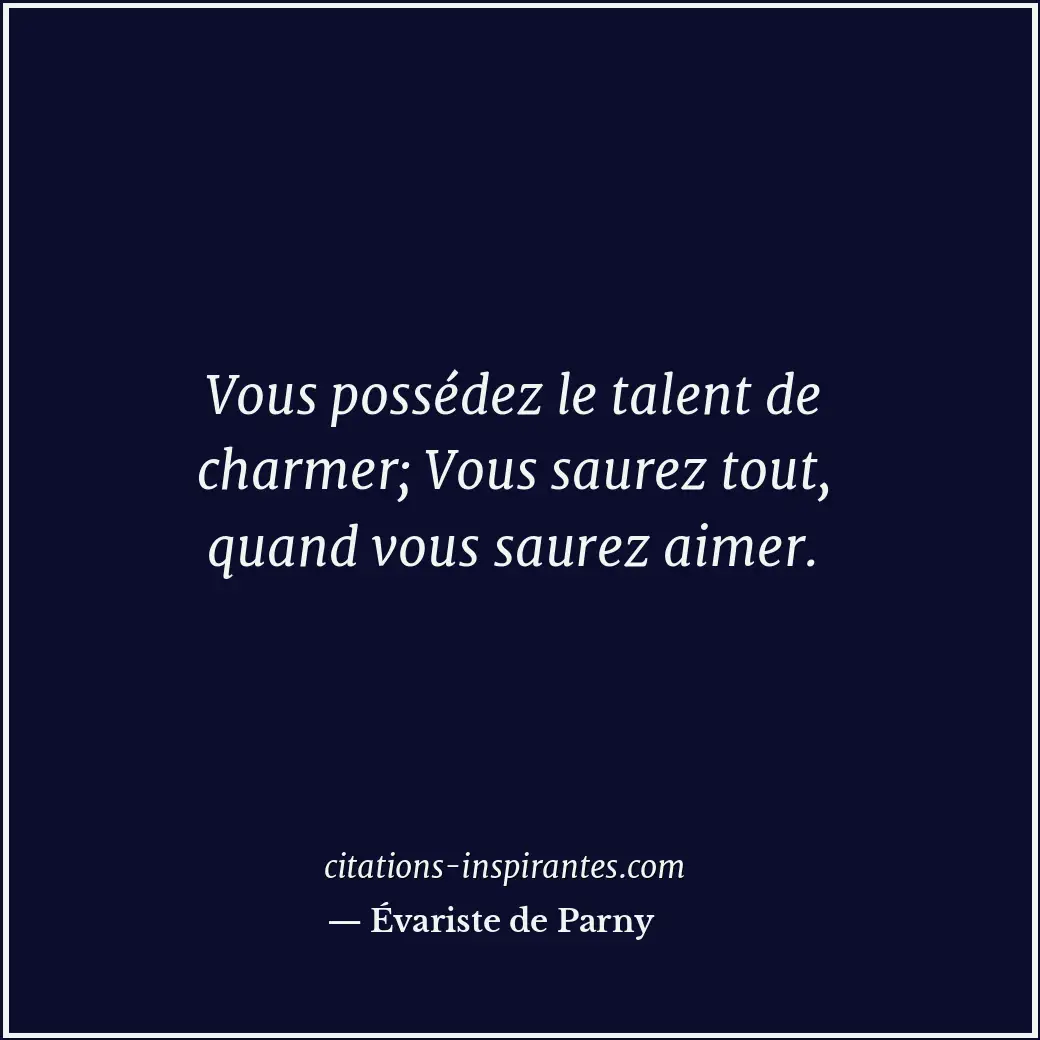 Citation de Évariste de Parny