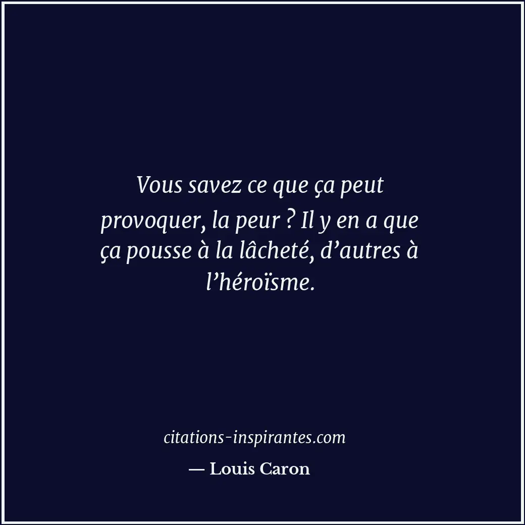Citation de Louis Caron