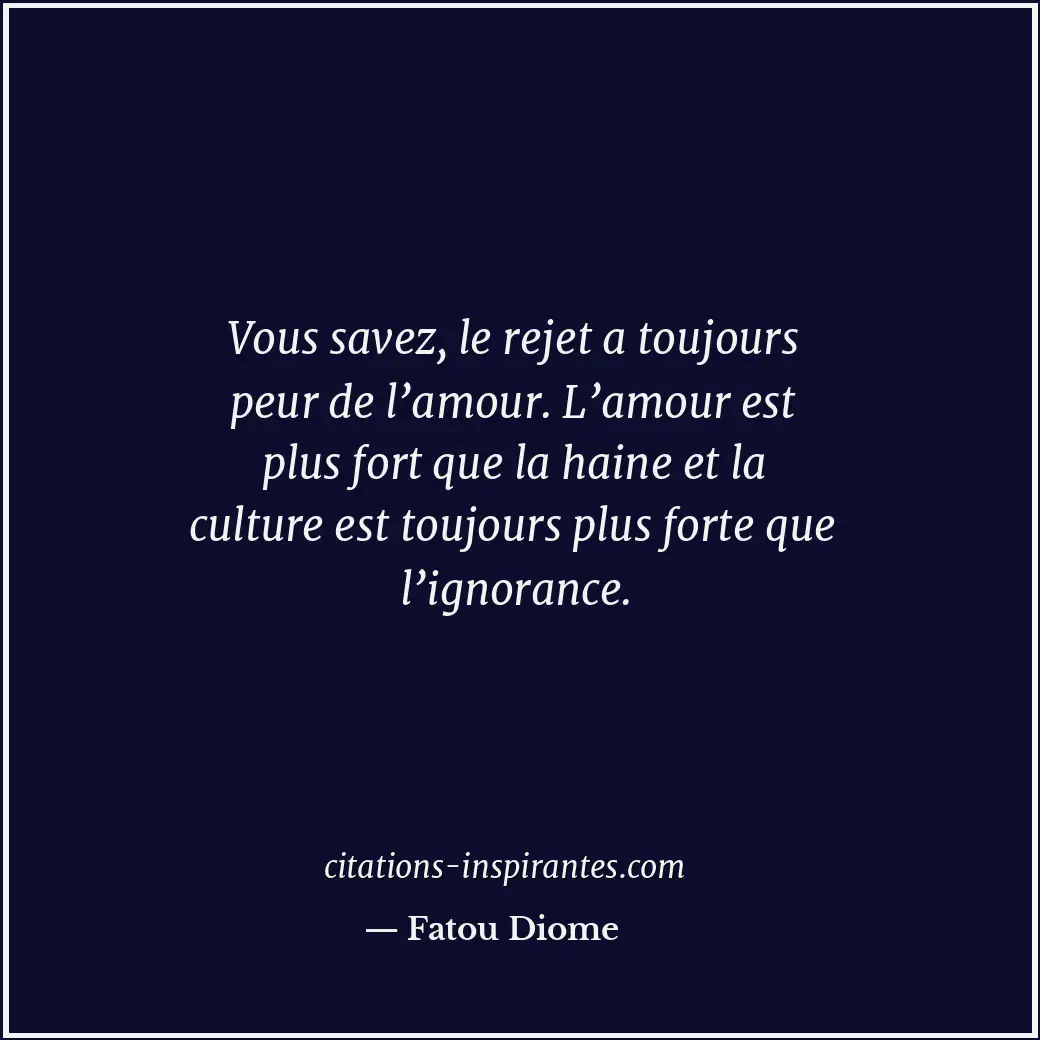 Citation de Fatou Diome