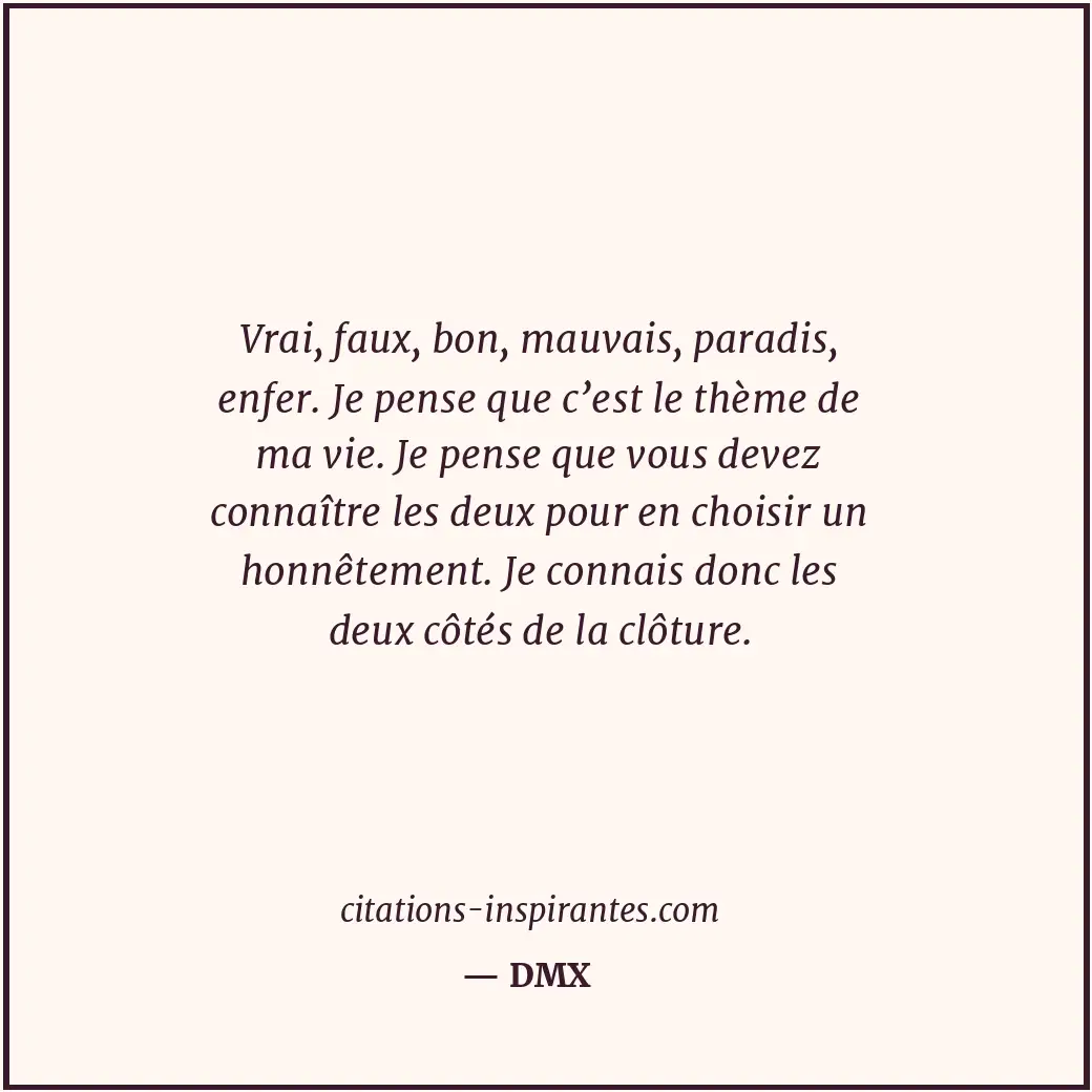 Citation de DMX